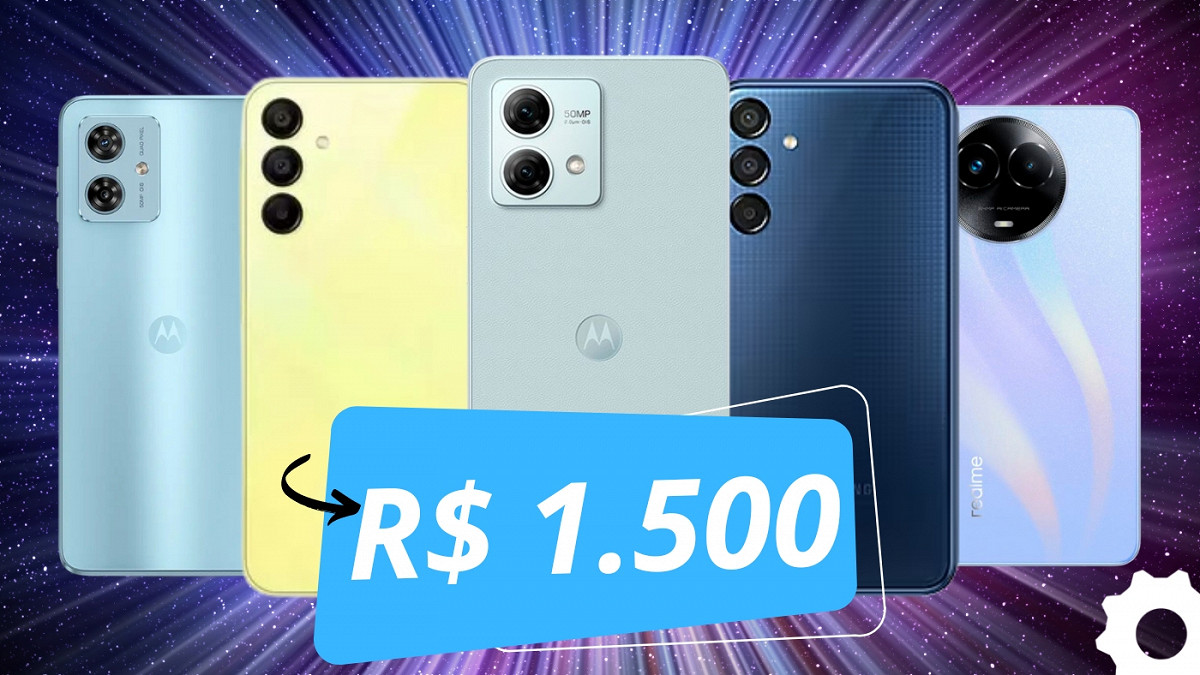 Melhores celulares 5G até R$ 1.500. Imagem: Oficina da Net