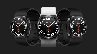 O Galaxy Watch 7 Ultra deve chegar com um visual pouco convencional, circular com uma moldura quadrada