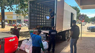 Produtos falsificados são apreendidos no centro de Palmas. Foto: Cíntia Ribeiro/ TV Anhanguera