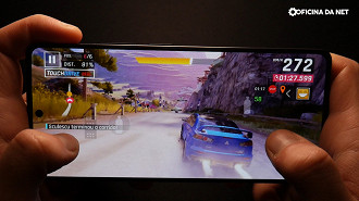 No Asphalt 9, testamos com a qualidade visual no modo desempenho e taxa de quadros em 60.