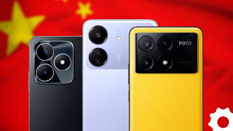 3 celulares chineses de até 256 GB a partir de R$ 800 na Amazon