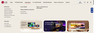 Site da LG não tem mais modelos de notebooks a venda.
