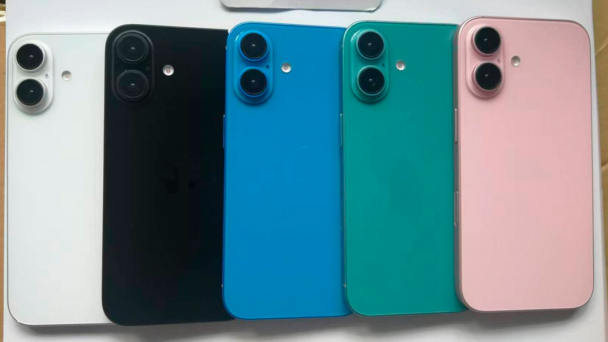 iPhone 16 com 5 opções de cores