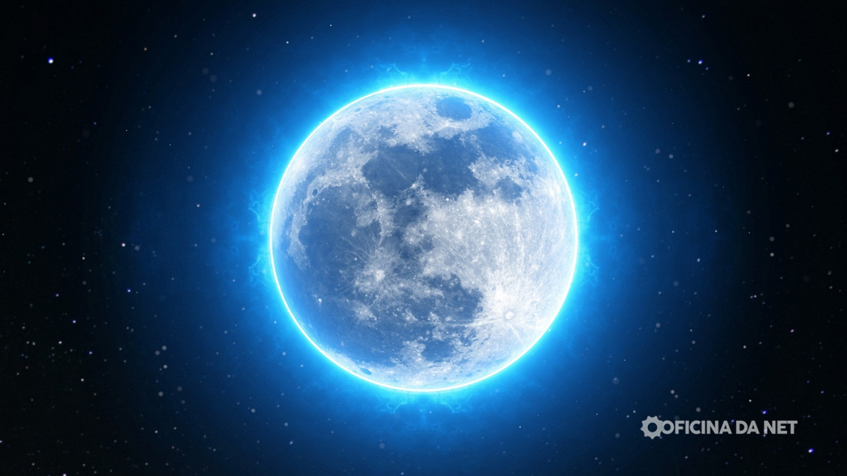 Hoje é dia de Superlua Azul. Imagem: Reprodução