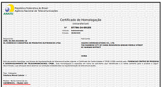 Certificado de Homologação do Redmi 14C. Imagem: Anatel/Reprodução