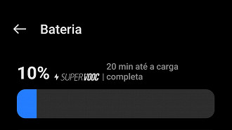 O carregamento é extremamente veloz, ótimo para quem está atrasado pra algum compromisso