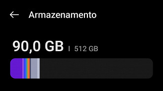 O aparelho traz variantes com até 512GB de espaço, bastante coisa