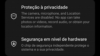 O Modo VIP tem por objetivo aumentar a privacidade do usuário, ao desligar câmera, microfone e serviços de localização