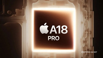 Chip A18 Pro.  Imagem: Apple/Reprodução