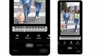 Novos botões de edição de vídeo são adicionados no Google Fotos. Imagem: 9to5Google/Reprodução