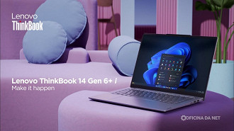 ThinkBook 14 e 16 já estão disponíveis no Brasil. Imagem: Lenovo/Reprodução