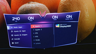Menu de configurações - LG 27GS95Q3-B