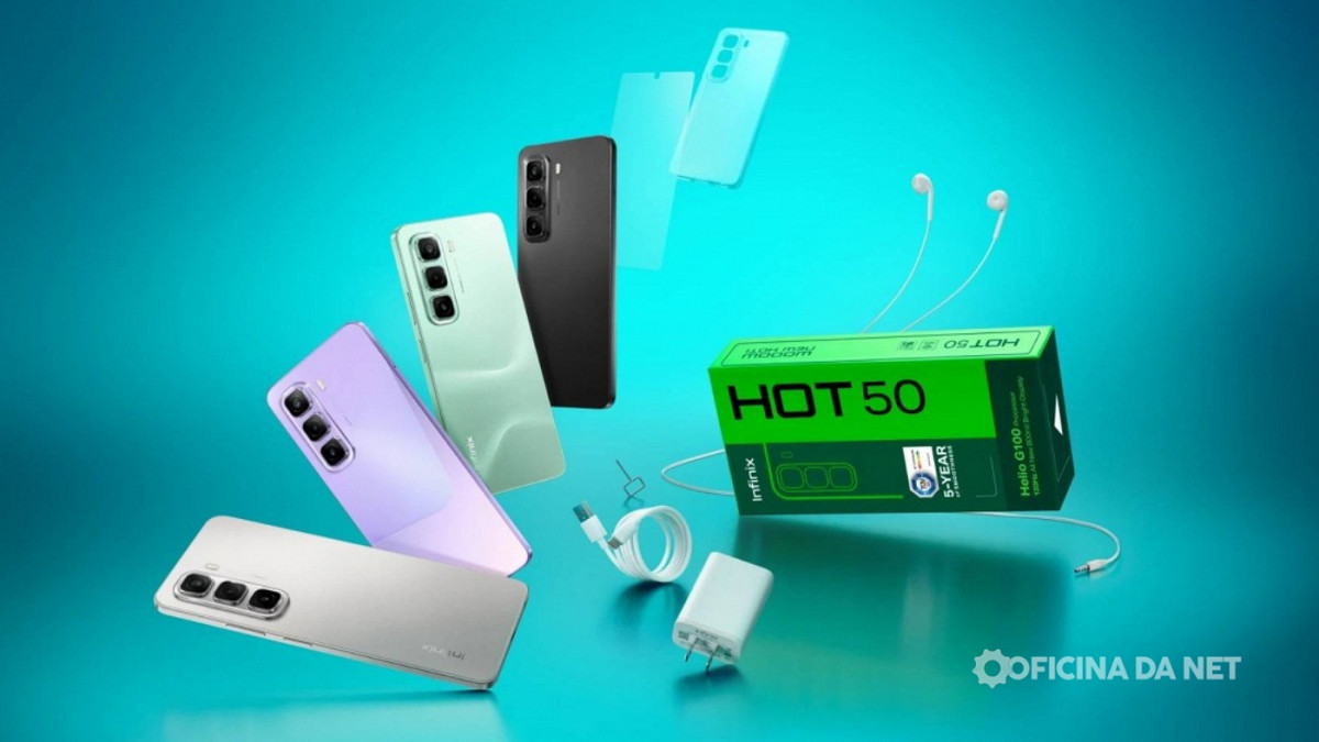 Infinix Hot 50 4G. Imagem: YouTube/Reprodução