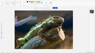 Paint ganha ferramentas de IA. Imagem: Microsoft/Reprodução