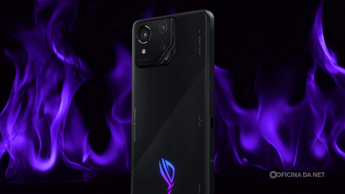 ROG Phone 8 Pro é o celular mais poderoso do mundo. Imagem: Oficina da Net