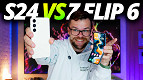 Comparativo Galaxy S24 vs Galaxy Z Flip6: A escolha é fácil