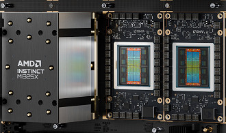 AMD Instinct MI325X. Imagem: wccftech/reprodução