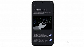 Detecção de roubo trava seu celular quando ele percebe que foi roubado. Imagem: Google/Reprodução