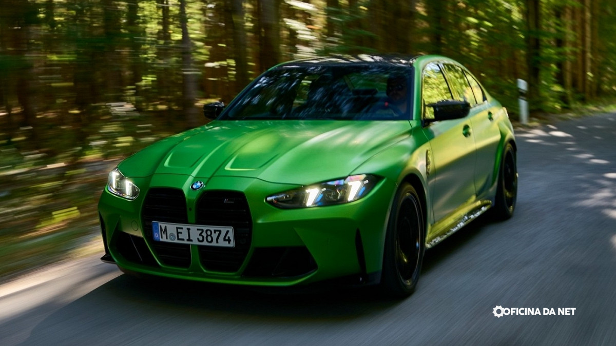 Novo BMW M3 chega ao Brasil com design renovado. Imagem: Reprodução