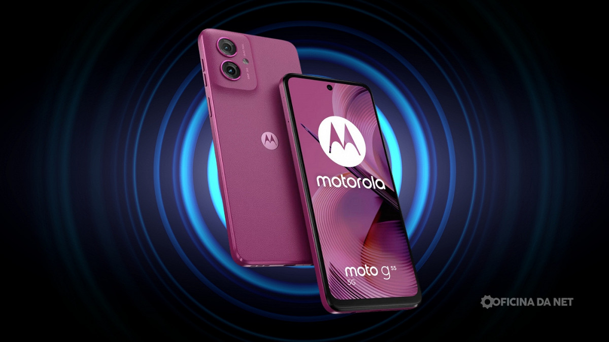 Moto G55 5G em oferta. Imagem: Oficina da Net