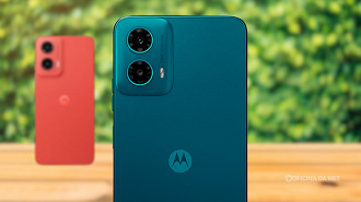 Moto G34 parece ser melhor no preço e processamento e vai parar de atualizar junto do Moto G35. Imagem: Oficina da Net