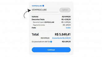 É só aplicar o cupom de desconto para aproveitar a oferta. Imagem: Oficina da Net