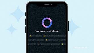 Interface inicial da Meta AI. Imagem: Oficina da Net