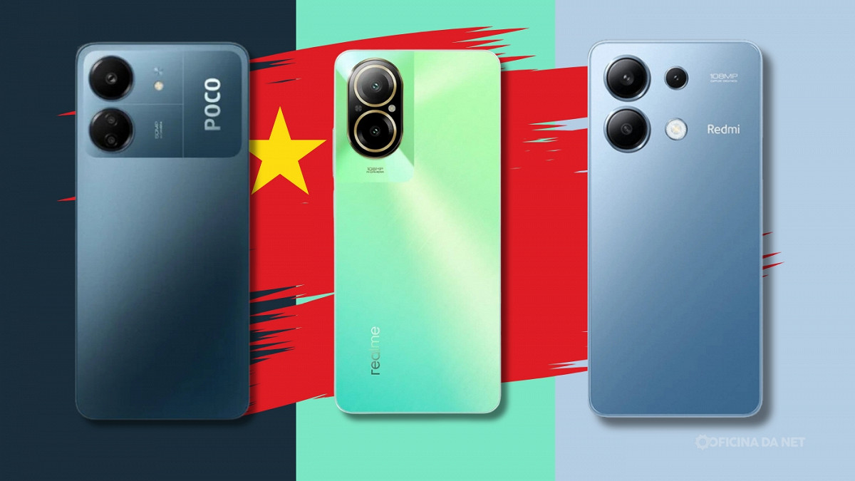 Celulares Xiaomi e realme em oferta na Amazon