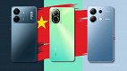 3 celulares chineses de 256 GB para comprar barato na Amazon