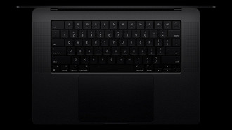 Teclado do novo MacBook Pro. Imagem: Apple/Reprodução