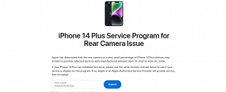 Site da Apple para verificar se seu iPhone 14 Plus pode ser reparado