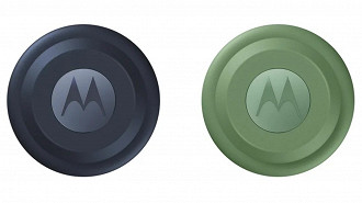 Design e cores da Moto Tag. Imagem: Motorla/Reprodução