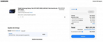 Samsung Galaxy Tab S9 FE Wifi com menor preço nessa semana na Samsung!