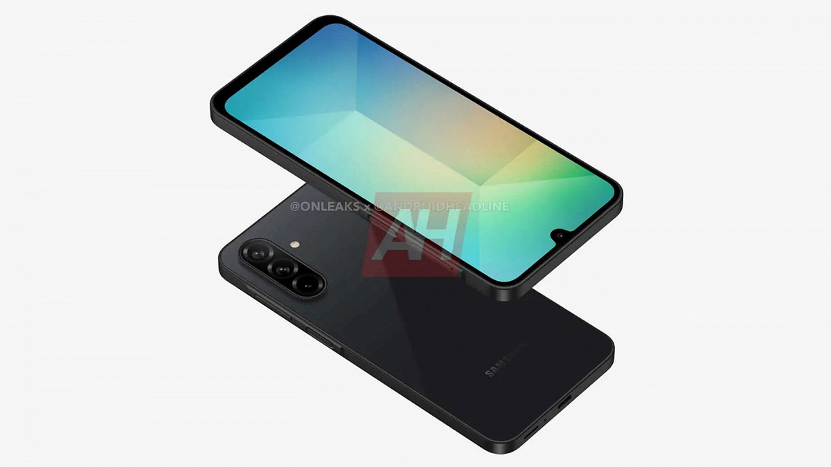 Possível design do Galaxy A26 (Imagem: AndroidHeadline)