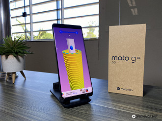 Moto G85 5G durante a quinta etapa do nosso teste de bateria