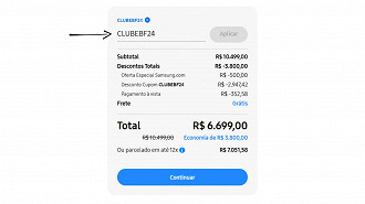 É só aplicar o cupom de desconto para aproveitar a oferta. Imagem: Oficina da Net