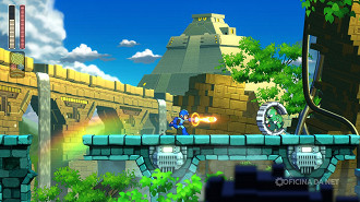 Mega Man 11 é um dos jogos que vão sair do PS Plus em dezembro. Imagem: Reprodução