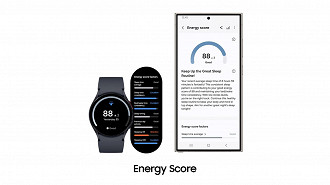 One UI 6 Watch agora tem uma pontuação de energia que se baseia nos dados que o relógio monitora sobre você. Imagem: Reprodução