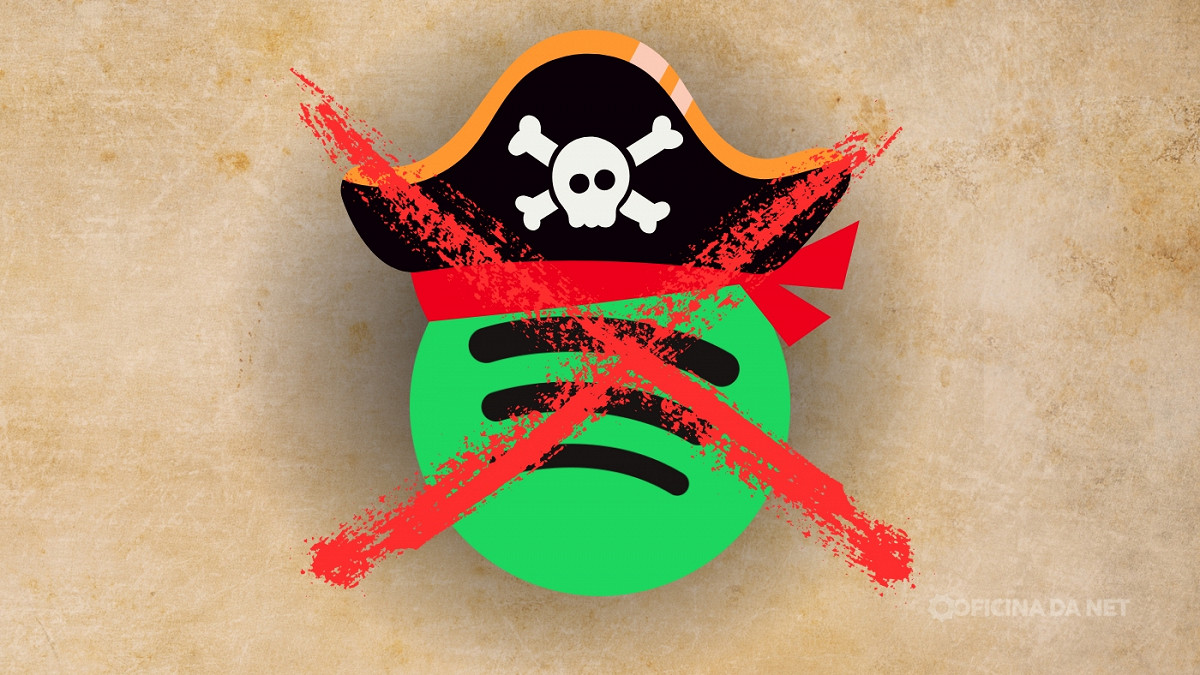 Spotify pirata: apps modificados param de funcionar. Imagem: Oficina da Net