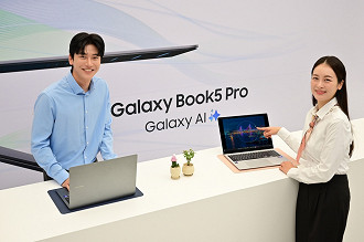 O novo Galaxy Book 5 Pro está disponível apenas na Coreia do Sul. Imagem: Samsung/Reprodução