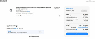 Galaxy Watch6 Classic LTE 47mm em oferta na Samsung.