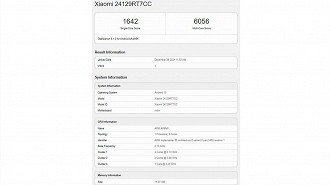 Redmi Turbo 4 no Geekbench