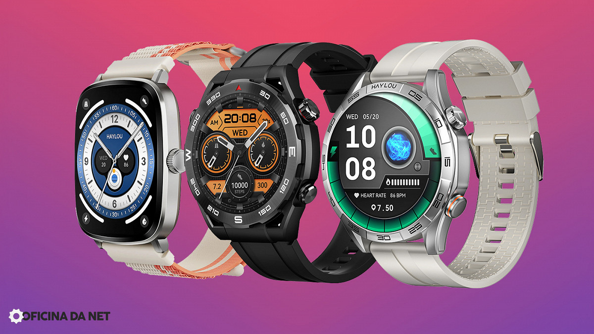 Smartwatches da Haylou com tela AMOLED