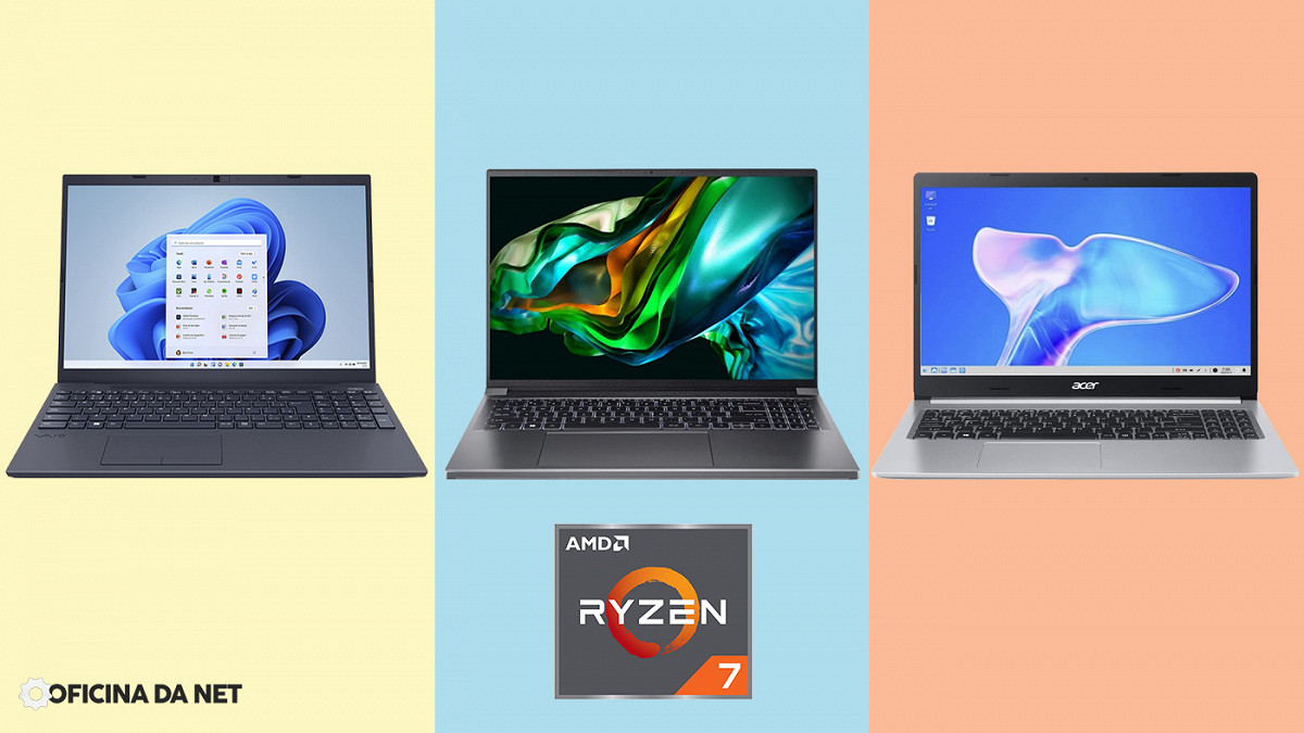 Notebooks com AMD Ryzen 7