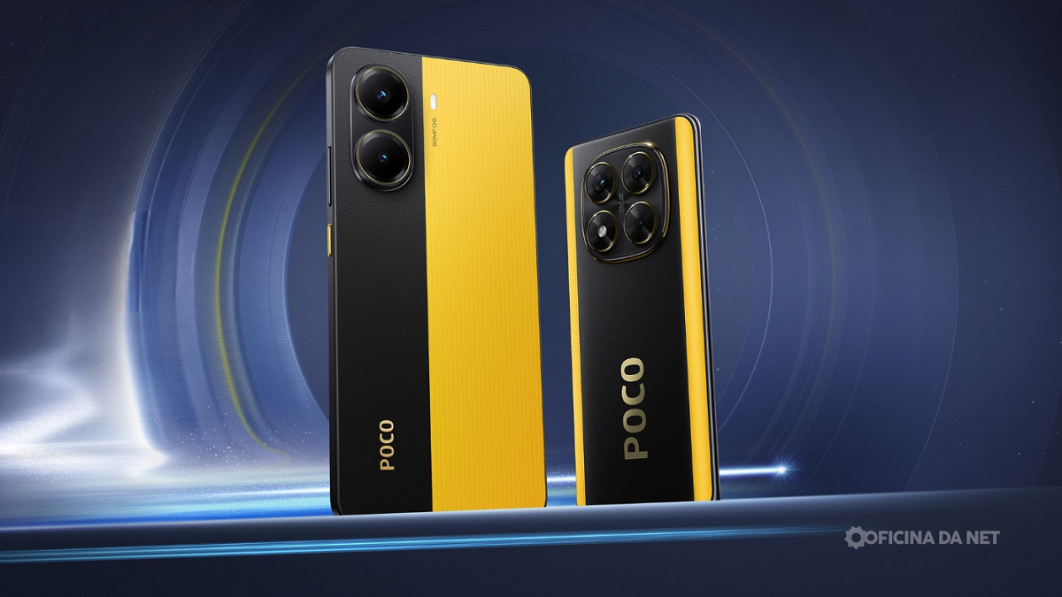 POCO X7 e X7 Pro. Imagem: Oficina da Net