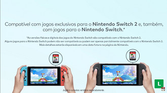 Nem todos os jogos do Switch vão funcionar no novo console Imagem: Imagem: Reprodução