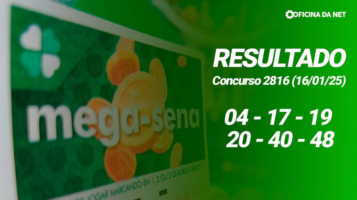 Resultado Concurso 2816 da Mega-Sena