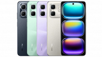 Cores do Infinix Hot 50i. Imagem: Reprodução