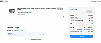 Galaxy Tab A9+5G está com 38% de desconto na Samsung!