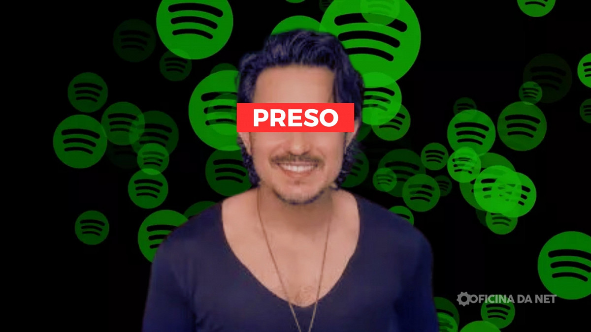 Ronaldo Torres é preso por fraudar streams no Spotify. Imagem: Oficina da Net